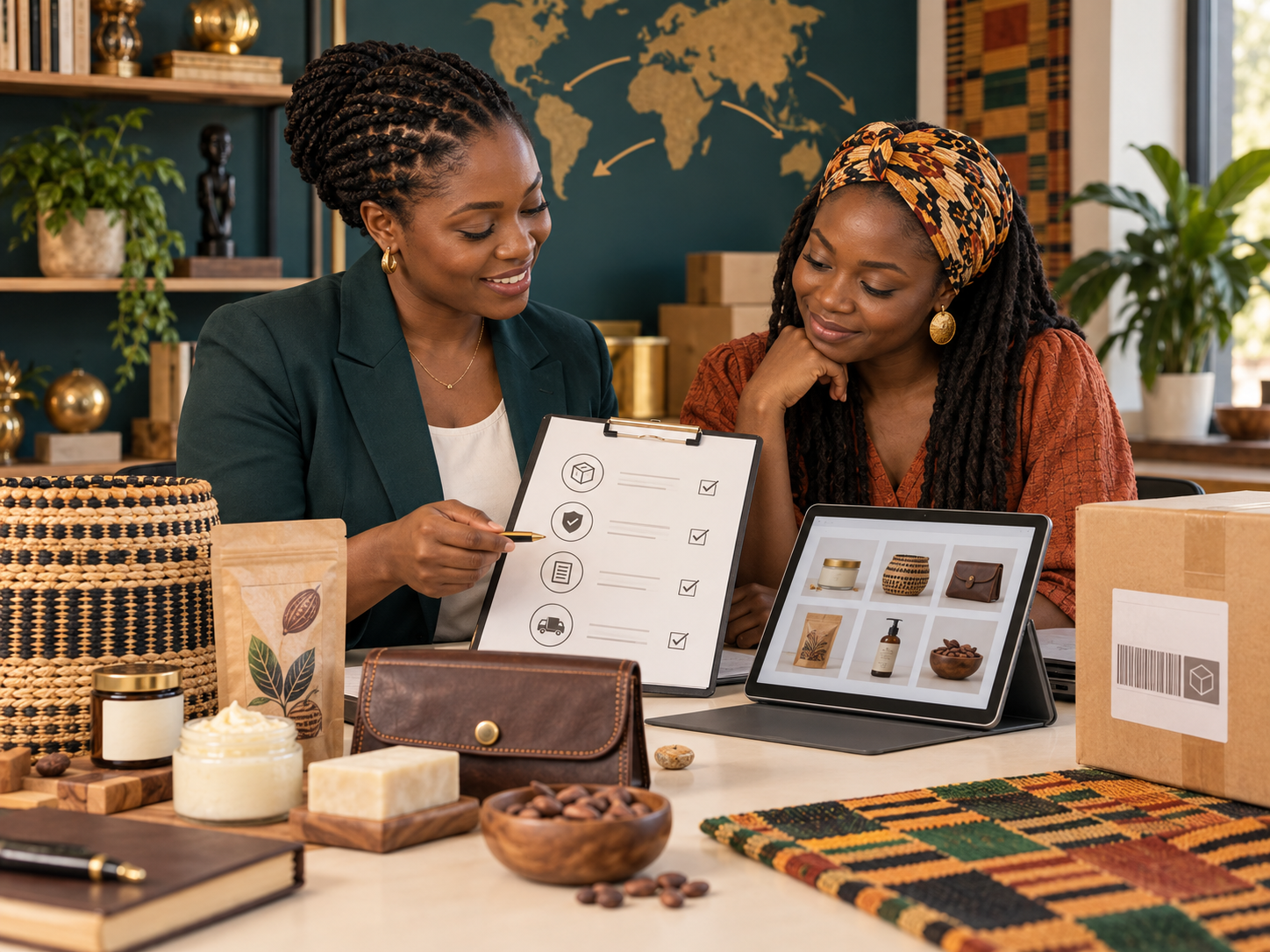 Ghanaian business owner receiving practical export-readiness guidance